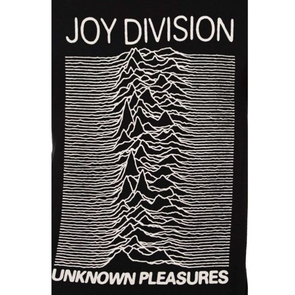 Joy Division Curtis Unknown Pleasures post punk rock Official T-Shirt 2X XXL NWT - Picture 2 of 2